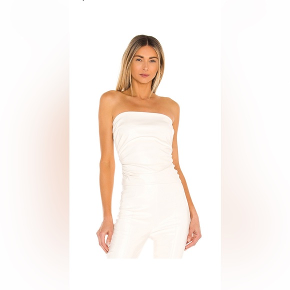 Amanda Uprichard Tops - Amanda Uprichard X Revolve Palma Leather Tube Top